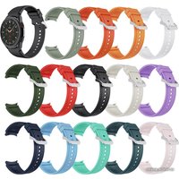 Ремешок Rumi Classic силиконовый для Samsung Galaxy Watch4/5/6 (20 мм, лаврово-зеленый)