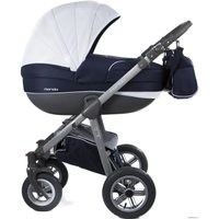 Универсальная коляска Expander Mondo Grey Line (2 в 1, 09 темно-синий/белый)