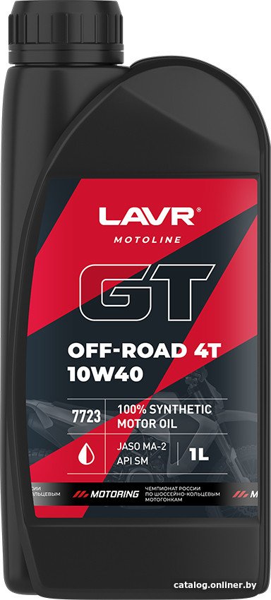 Моторное масло Lavr GT Off Road 4T 10W-40 SM 1л