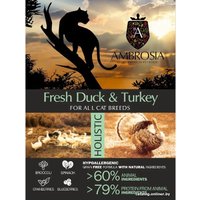 Сухой корм для кошек Ambrosia Grain Free (для стерилизованных, свежие утка и индейка) 1.5 кг