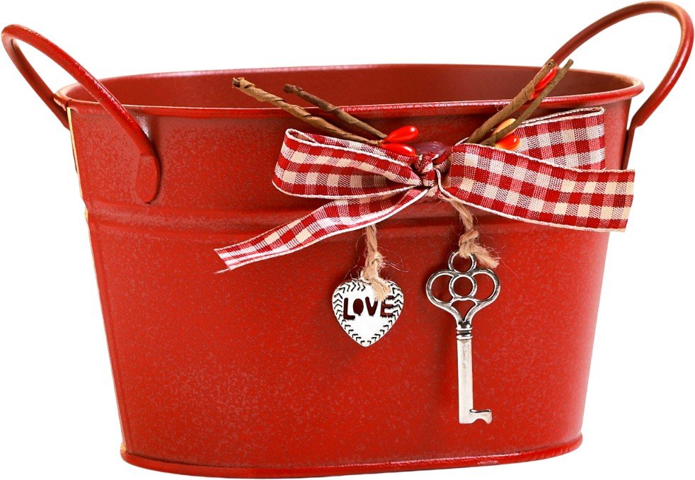 

Кашпо Take It Easy Ведерко Рустад 9944489 (красный)