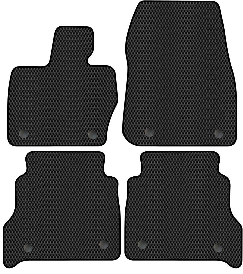 Комплект ковриков для авто Alicosta Land Rover Range Rover P530 Autobiography V (suv / P530, D350 (Short)) 2021 - Н.В. (черный, ромб)