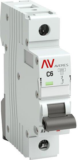 

Выключатель автоматический EKF Averes AV-6 1P 6A (C) 6kA mcb6-1-06C-av