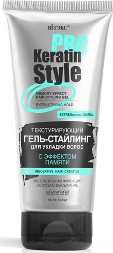 Гель Витэкс Текстурирующий с эффектом памяти для укладки волос 150 мл