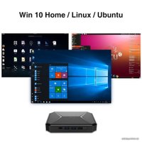 Микро-ПК Chuwi Herobox Intel N100 8+256, Windows 11 Pro