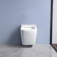 Унитаз подвесной Oliveeka YJ2303 + система смыва RIMLESS + панель смыва 021 (черный матовый)