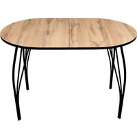 Кухонный стол Arvento Флок 2 раздвижной овал 110-140х70 (дуб вотан)