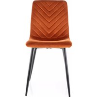 Стул Signal Daren Velvet Bluvel 4215 (корица/черный)