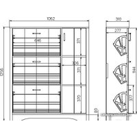 Тумба для обуви Woodcraft Лофт 280 дуб сонома