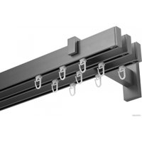 Карниз для штор Lm Decor Флэт Лайн Изи тройной (сатин, 3.2м)