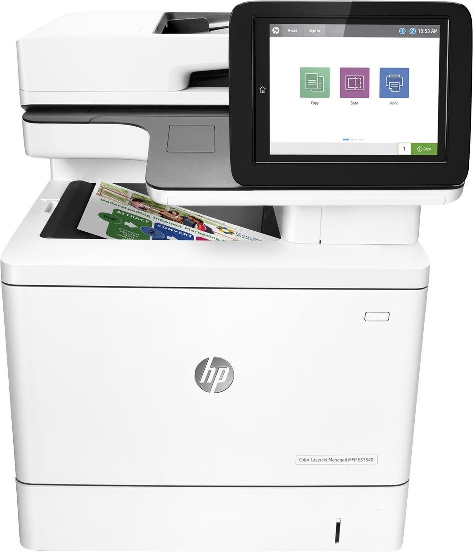 

МФУ HP LaserJet MFP Color Managed E57540dn