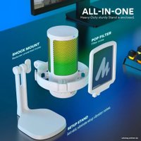 Проводной микрофон Maono DGM20 (белый)