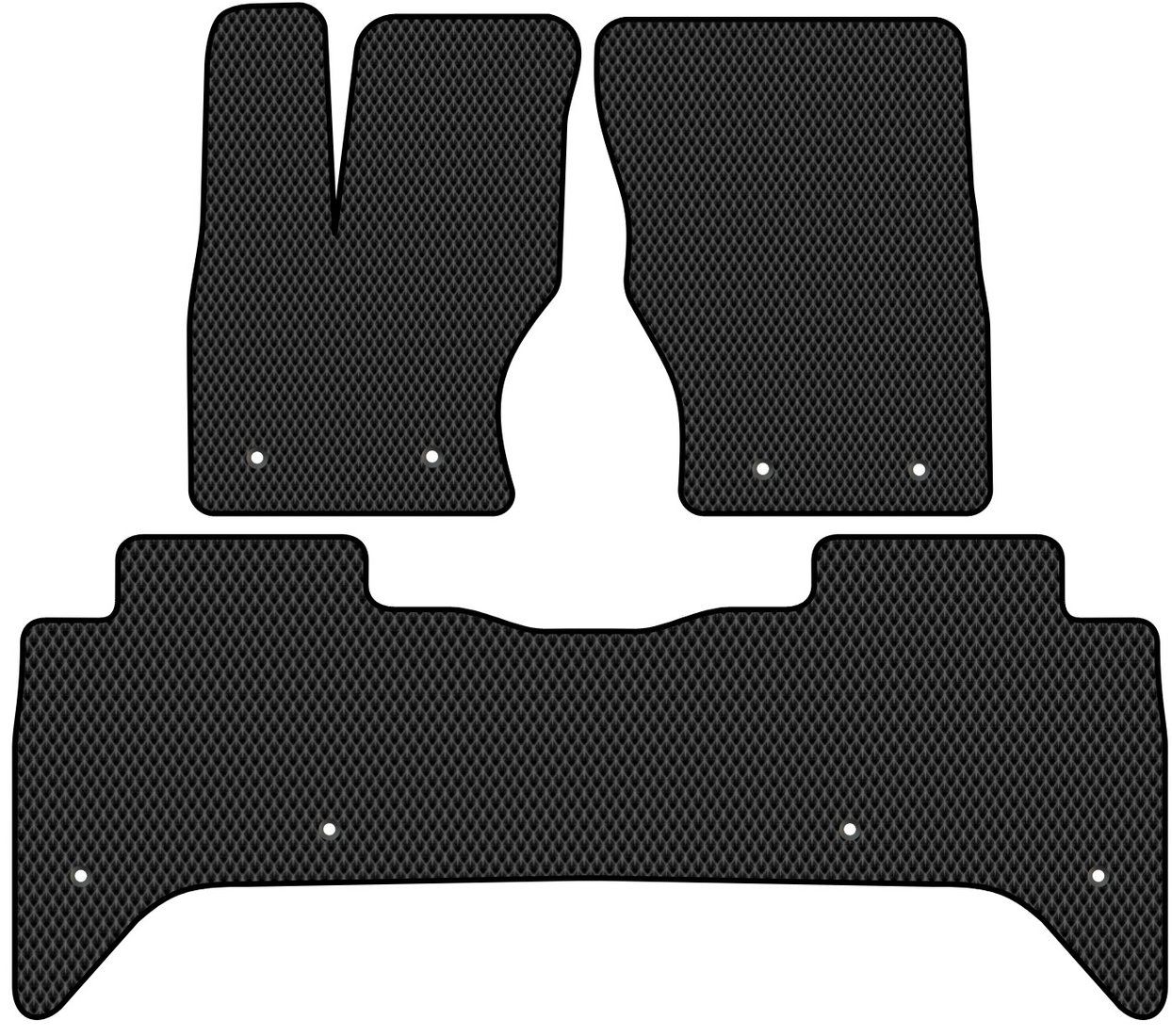 

Комплект ковриков для авто Alicosta Land Rover Range Rover IV (suv / L405) 2012 - 2017 (черный, ромб)