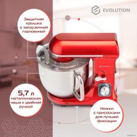 Планетарный миксер Evolution Mr. Backer SM-1457 Red