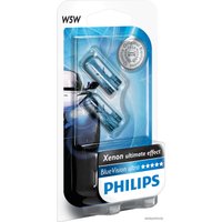 Галогенная лампа Philips W5W BlueVision 2шт [12961BVB2]