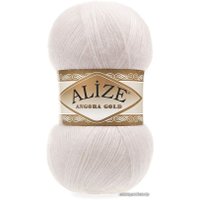 Пряжа для вязания Alize Angora gold 599 (550 м, слоновая кость)