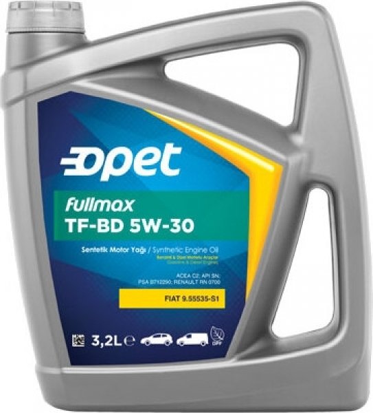 

Моторное масло Opet Fullmax TF-BD 5W30 3.2л