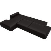 Угловой диван Лига диванов Лига-036 НПБ Модерн Лонг левый 127750L (экокожа Grifon 12 коричневый)