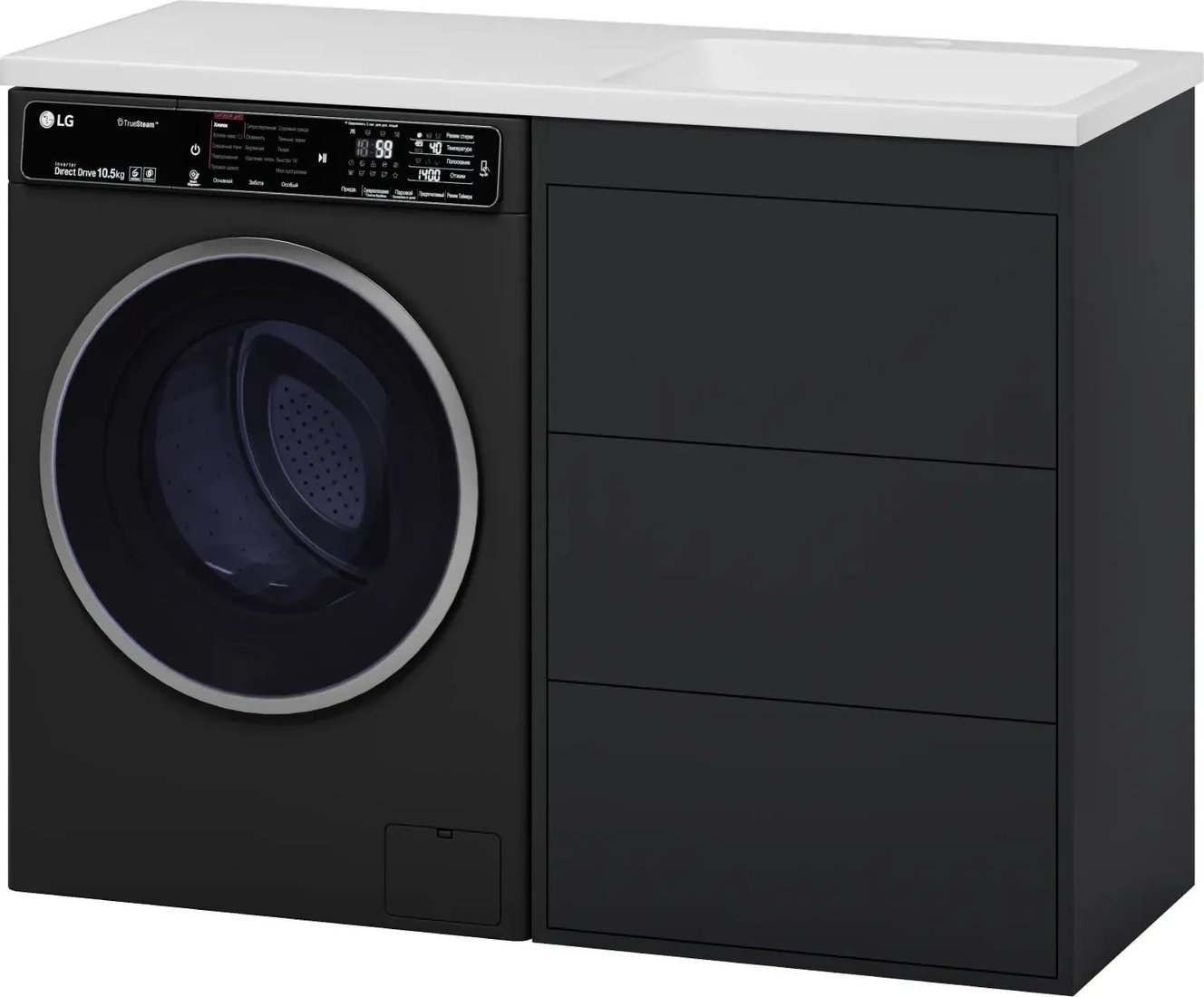 Brevita Тумба с умывальником Grafit 60 GRA-01060-013Я+5217120