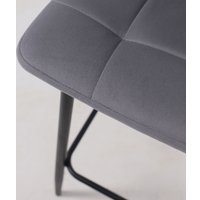 Стул AksHome Рой РВ (Velutto 32 серый велюр/черный)