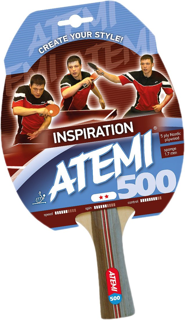 

Ракетка для настольного тенниса Atemi 500 CV 2019