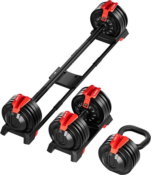 

Набор гантелей с грифом для штанги HYFIT ШГГ 24кг