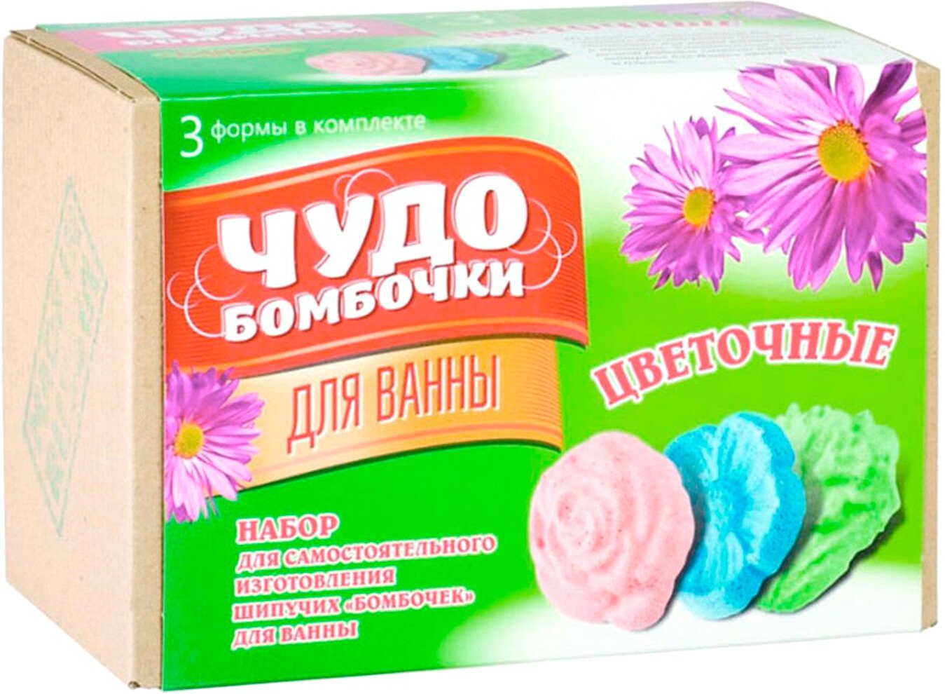 

Набор для создания косметики Каррас Чудо-Бомбочки. Цветочные 153