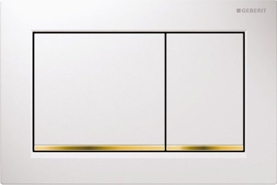 

Панель смыва Geberit Omega 30 115.080.KK.1 (белый/золотистый)