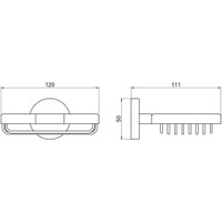 Мыльница Aquatek Бетта AQ4633BGM (черный хром)