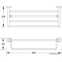 Полка для полотенца Shevanik SG5108