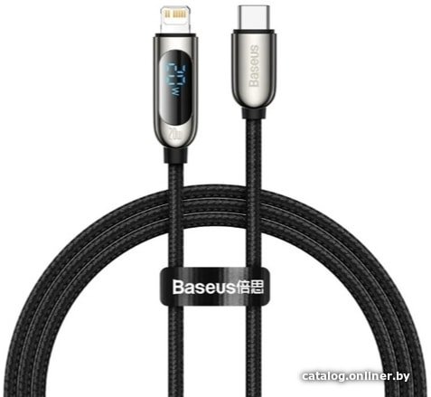 Кабель Baseus CATLSK-01 USB Type-C - Lightning (1 м, черный)