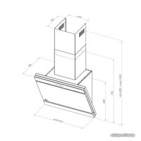 Кухонная вытяжка Akpo Kastos 90 WK-9 (нержавеющая сталь/черный)