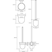 Ершик для унитаза Bemeta Circum 168113012
