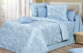 Постельное белье Cotton Dreams Комо голубой Евро 220x240 50x70