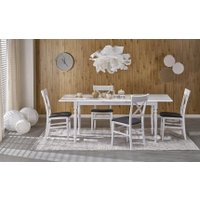 Кухонный стол Halmar Nelson 160-200/90/76 (белый/белый)