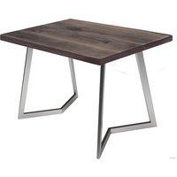 Кухонный стол Buro7 Уиллис 110 (классика, дуб мореный/серебро)