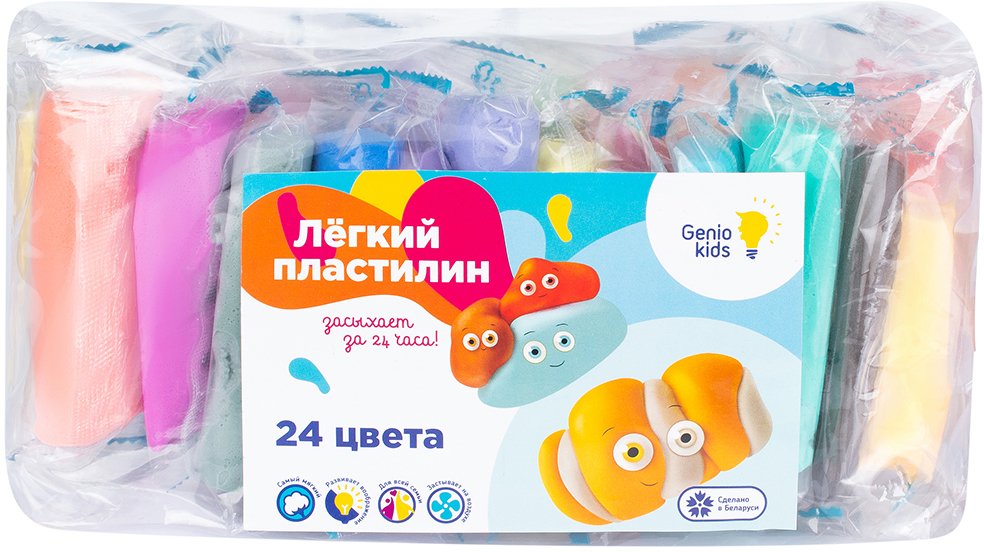 

Пластилин легкий Genio Kids Легкий пластилин TA1726 (24 цвета)