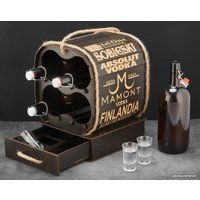 Подарочный набор Экспедиция Бочка - Бар для крепких напитков (венге)