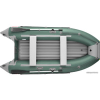 Моторно-гребная лодка Roger Boat Trofey 2900 (без киля, зеленый/серый)