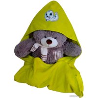 Полотенце с капюшоном Goodness Детское 100x100 (желтый/пчелка)