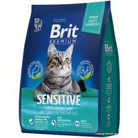 Сухой корм для кошек Brit Premium Sensitive для взрослых кошек с чувствительным пищеварением с ягненком и индейкой 400 г