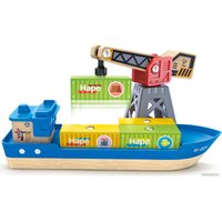 Набор Hape Грузовой корабль и подъемный кран. У моря E3792-HP