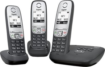 Радиотелефон Gigaset A415A Trio (черный)