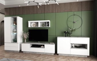 Интерлиния Quartz-2 с подсветкой (белый платинум/бетон)