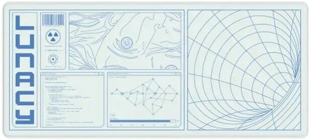 Коврик для стола Lunacy Outlines XL