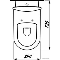 Унитаз напольный Laufen MyLife (напольный)