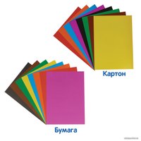 Набор цветной бумаги и картона Мульти-пульти Приключения Енота БК8-8_19463 (16 цв)