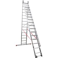 Лестница-стремянка Новая высота NV 523 трёхсекционная индустриальная 3x15 ступеней