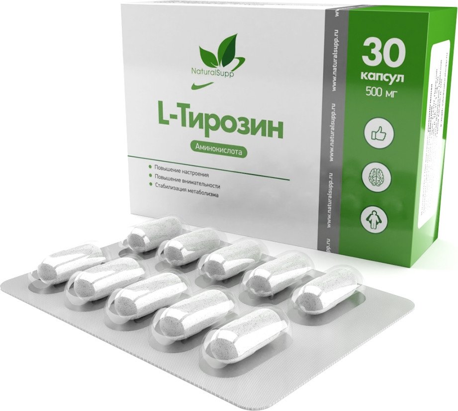 

L-тирозин NaturalSupp L-Tyrosine (30 капсул)