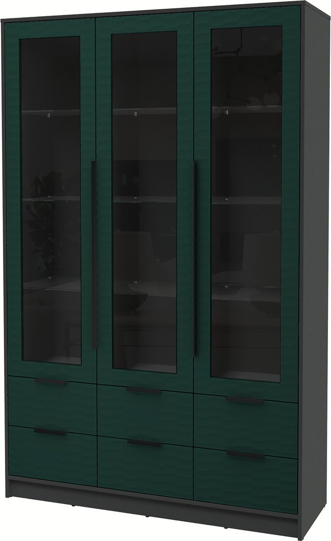 

Шкаф-витрина Интерлиния Концепт Зодиак КТ-ШВ3 (антрацит/изумруд)